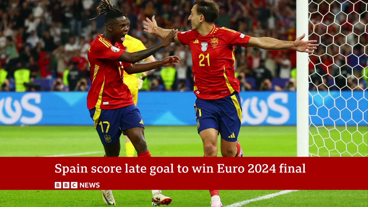 [图]西班牙2024欧洲杯夺冠 击败英格兰 Spain beat England to win Euro 2024