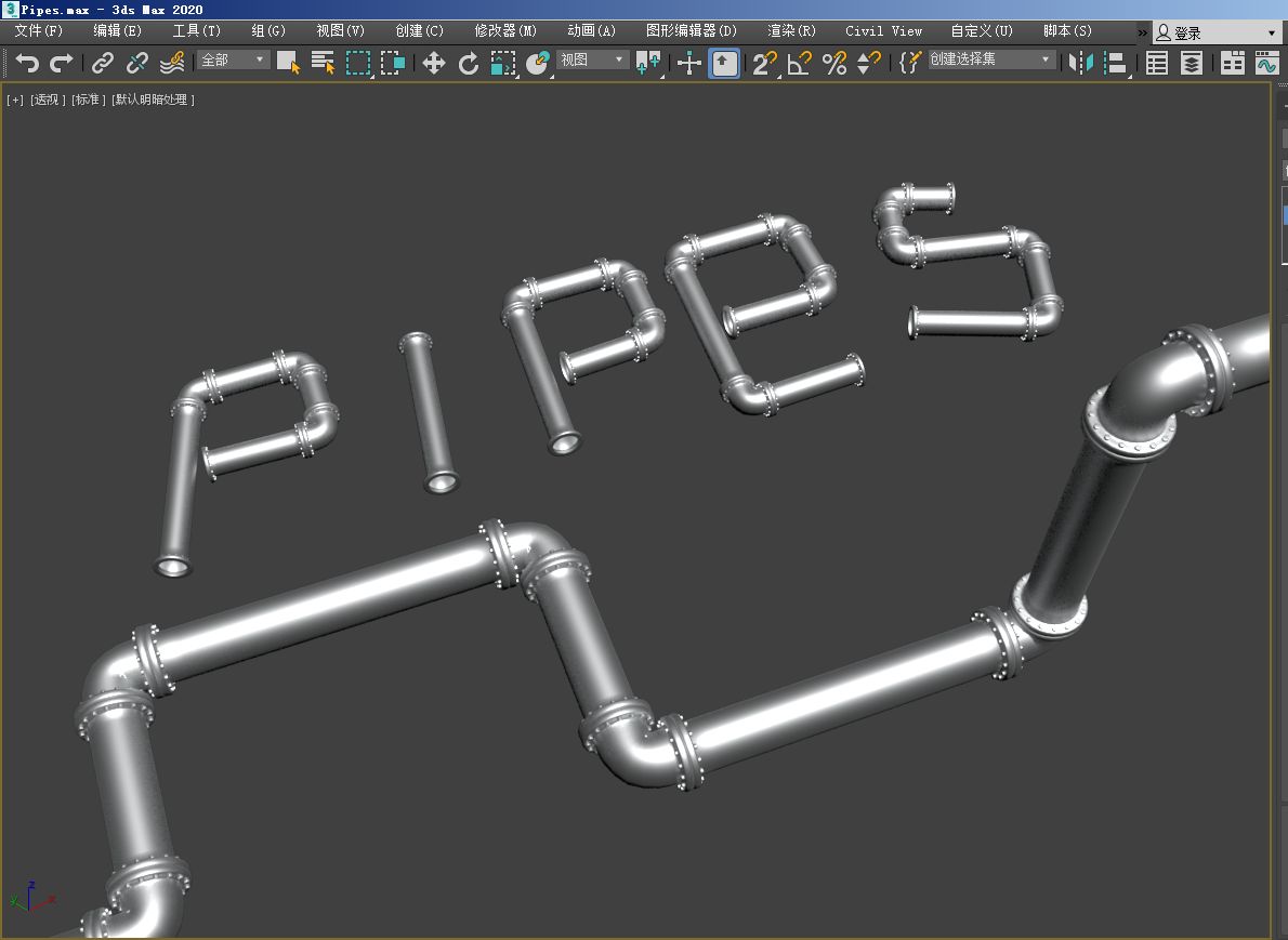 3DMAX管道生成插件Pipes哔哩哔哩bilibili