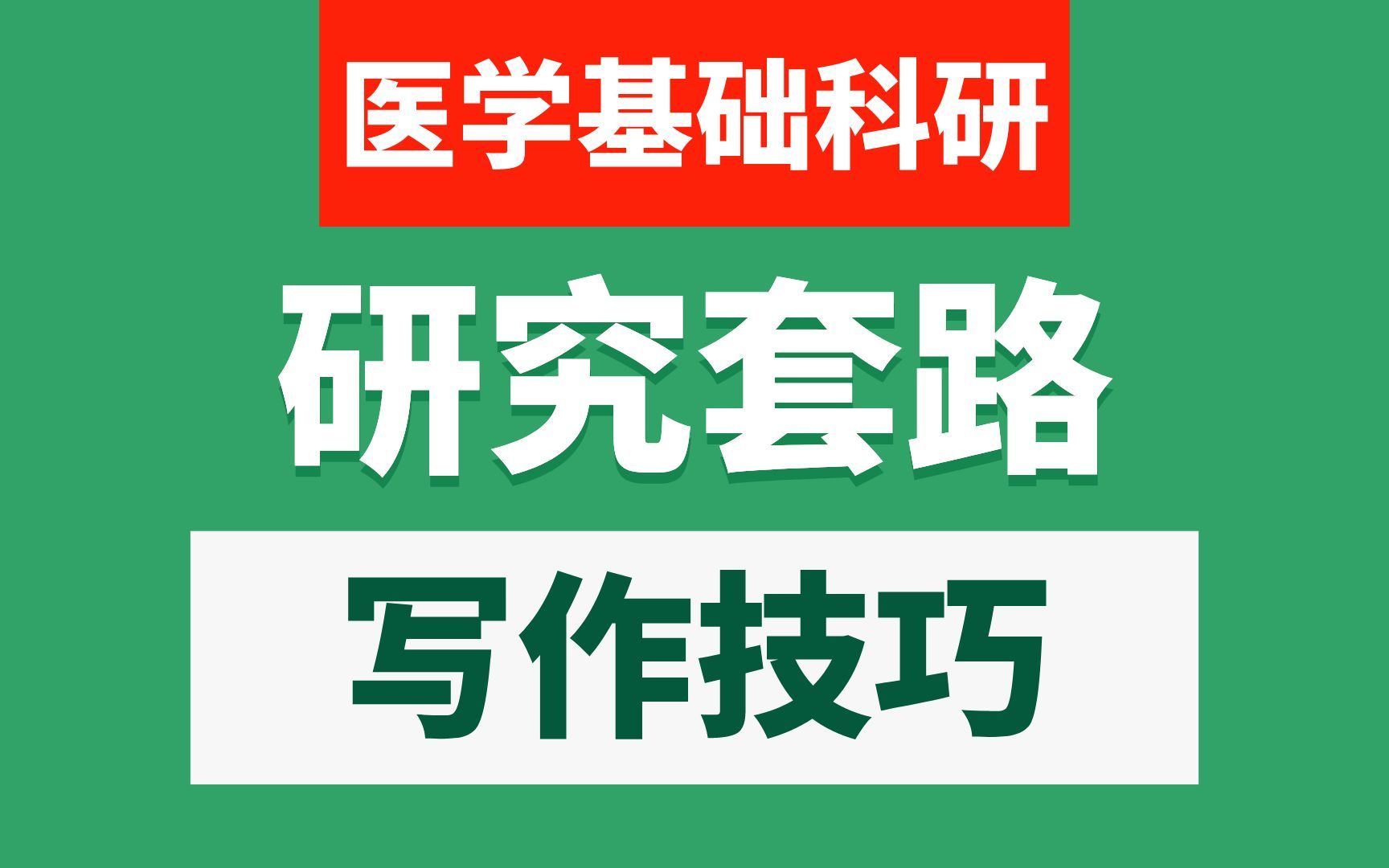 医学基础科研|复旦教授带你学习文章写作套路,实验操作技巧哔哩哔哩bilibili