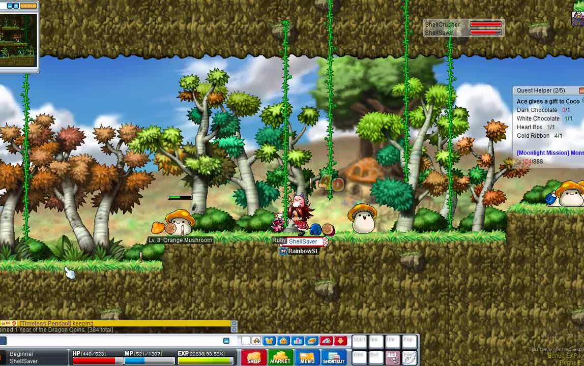 【冒险岛/怀旧】彩虹岛大魔法使的成长之路9 升到22级