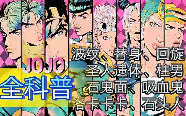 【JO学考据】#6 JOJO世界里的那些虚构的特殊设定(能力、生物、道具等)哔哩哔哩bilibili