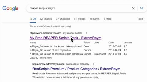 My Free REAPER Scripts Pack / ExtremRaym