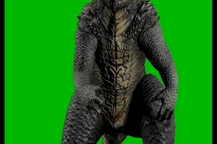 哥斯拉特效绿幕素材分享