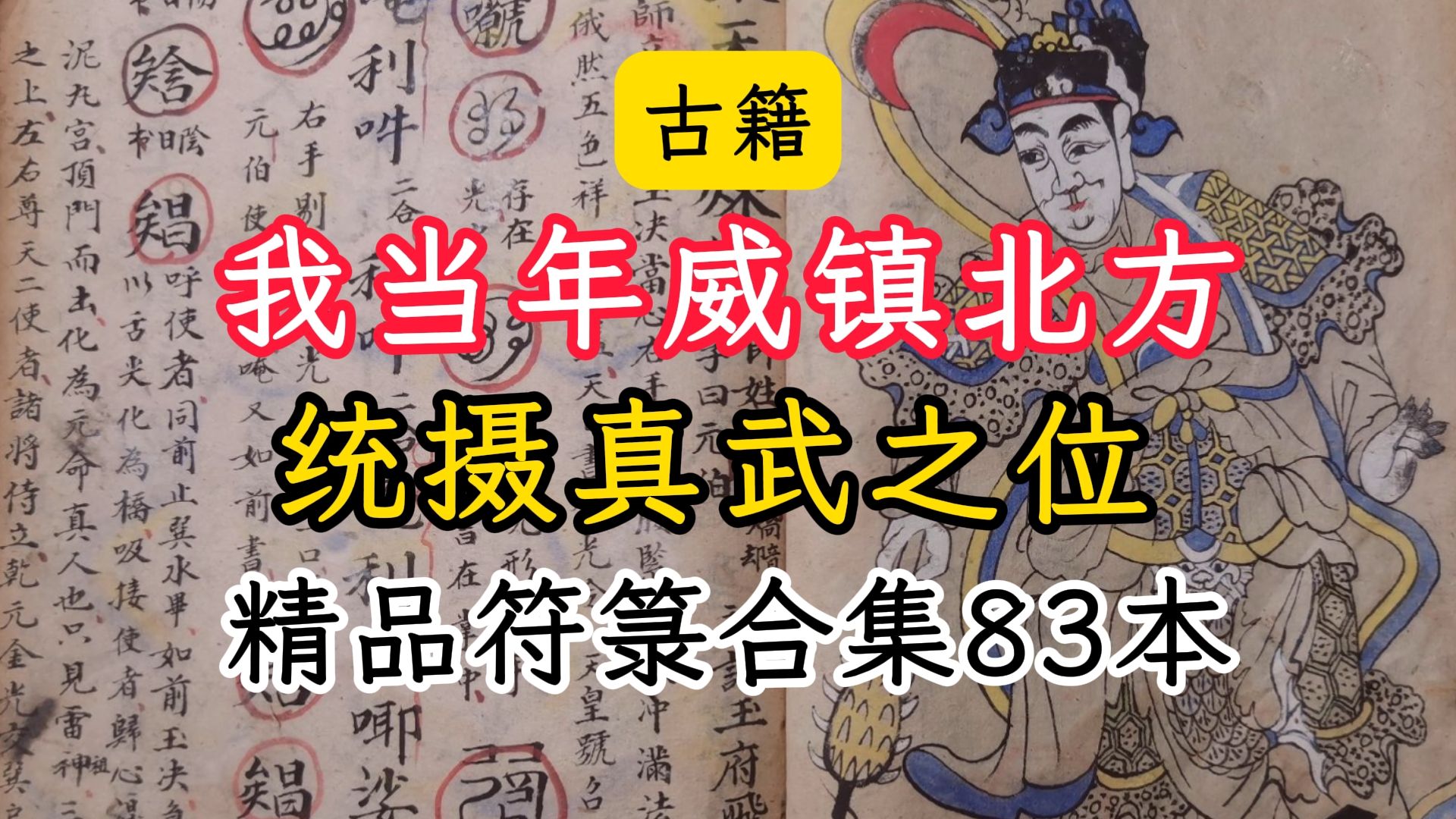 古籍道教符箓祝由类合集83本我当年威镇北方,统摄真武之位哔哩哔哩bilibili