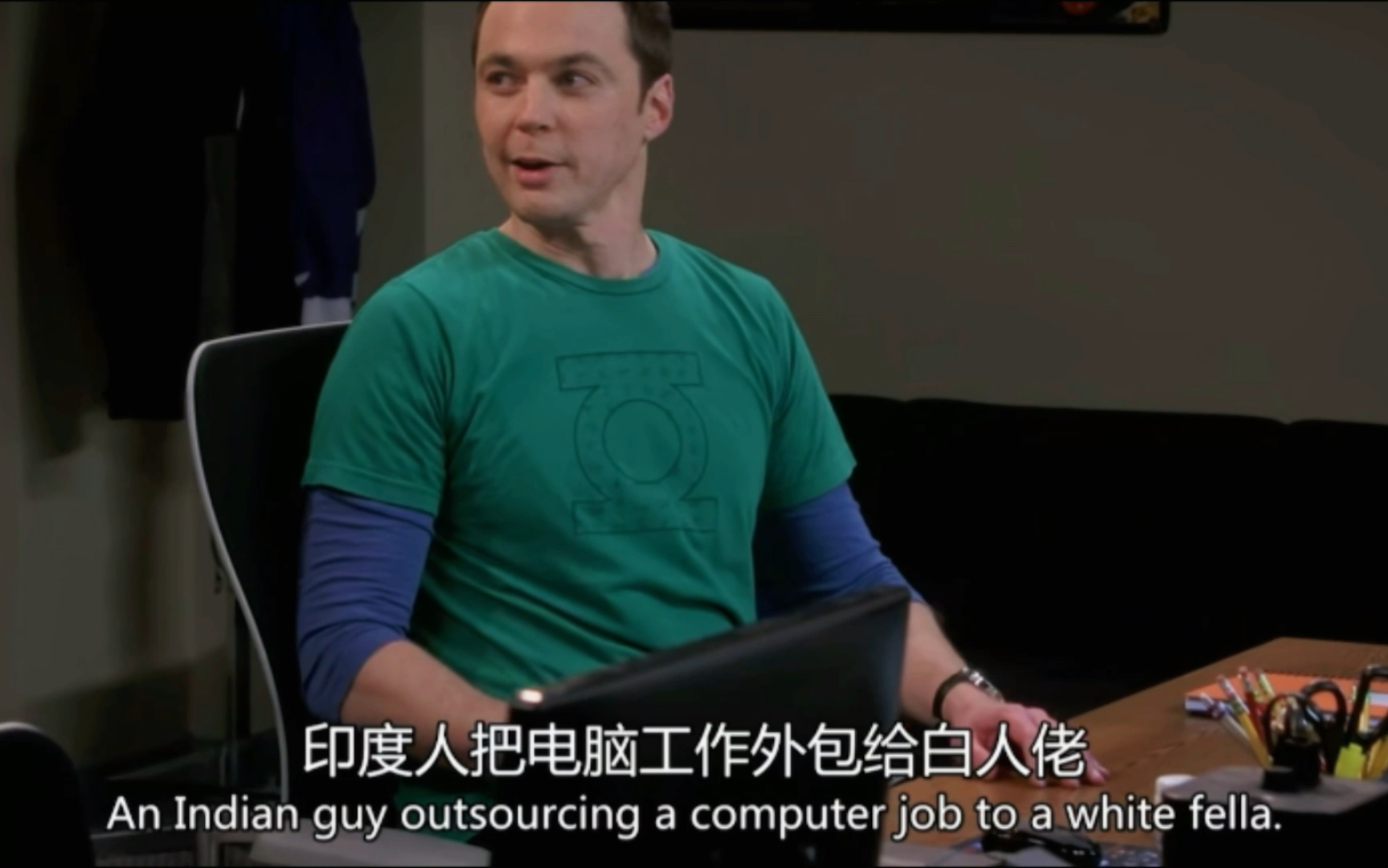 【TBBT】印度人把电脑工作外包白人,谢尔顿给拉杰打工哔哩哔哩bilibili