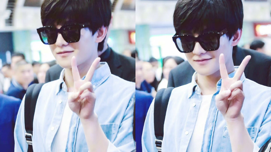 比耶的杨哥好可爱#杨洋