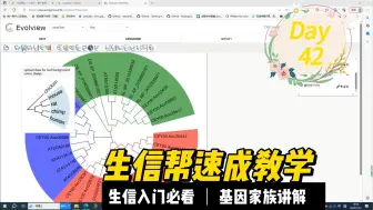 Download Video: 基因家族分析课程42-Evolview可视化工具，如何在线绘制圈图，修改枝条颜色？