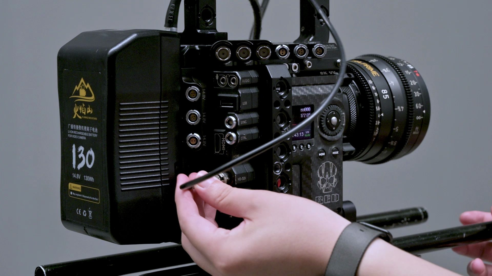 教程red摄像机连接shogun7监视器