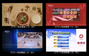 Descargar video: 【放送文化·报时】央视频道全台播放贵州习酒报时（春节）同屏对比