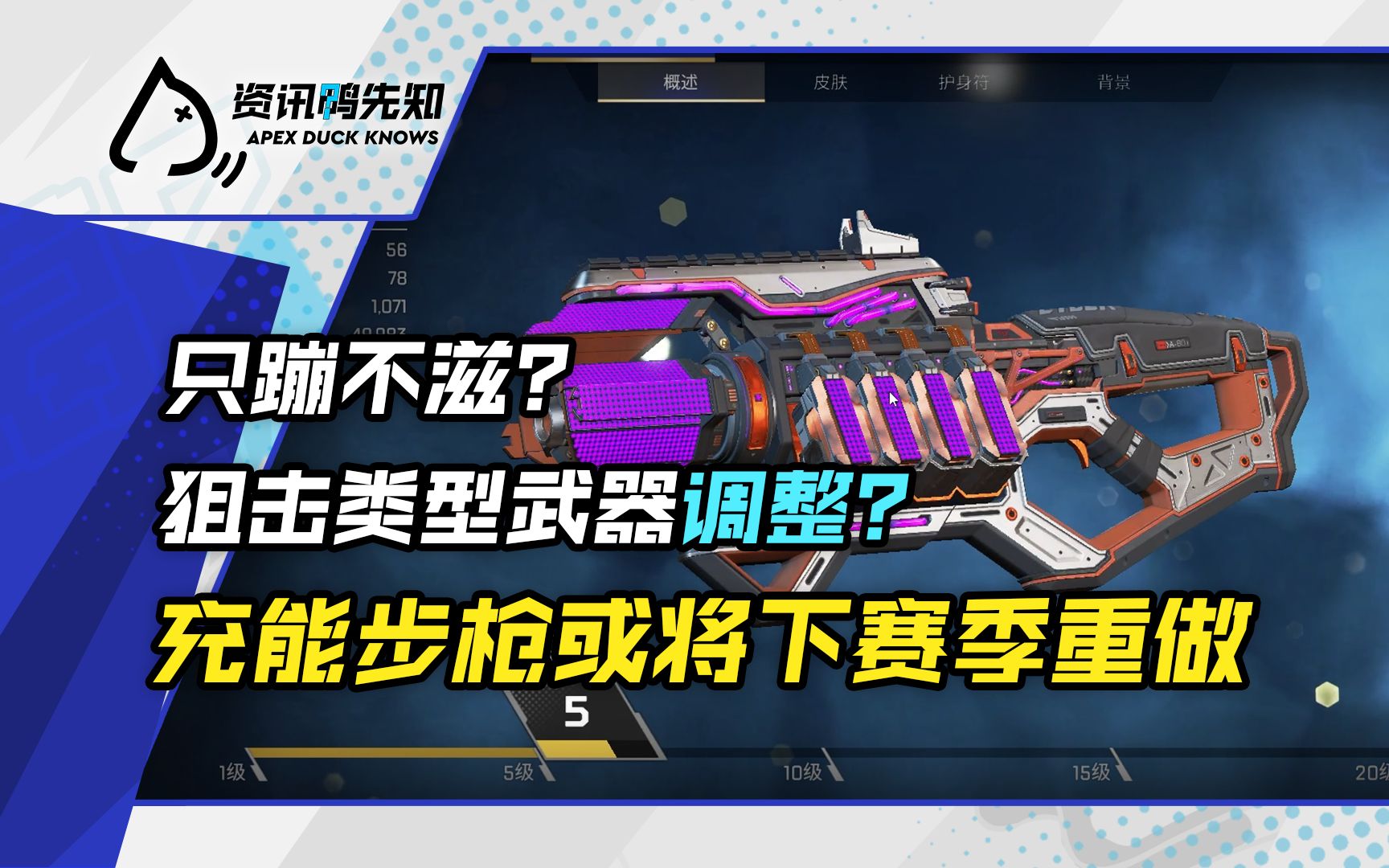 「鸭先知极速版」只蹦不滋?充能步枪下赛季重做?狙击类型武器调整?网络游戏热门视频