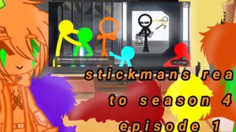 Stickman + Monster school + ？？react to Animation vs Minecraft ep 30 （1/2）_哔哩哔哩_bilibili