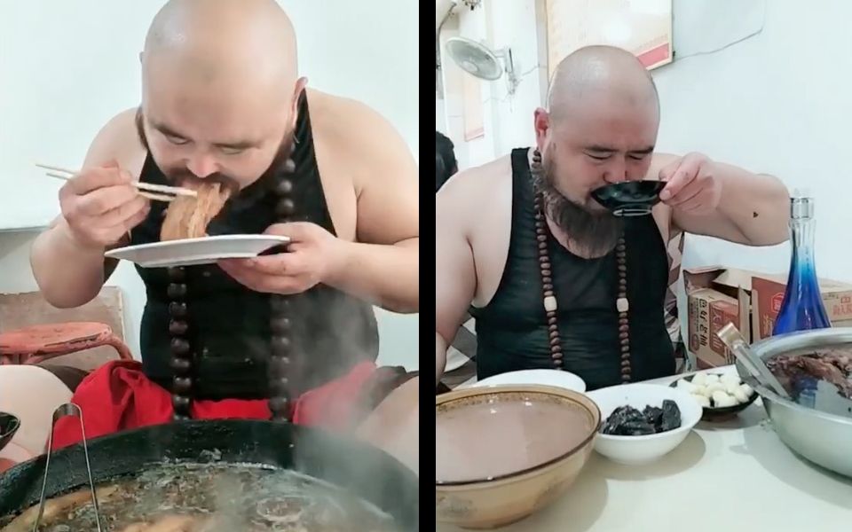 [图]【土味食记】看现代版“鲁智深”吃酒喝肉，真豪爽啊！