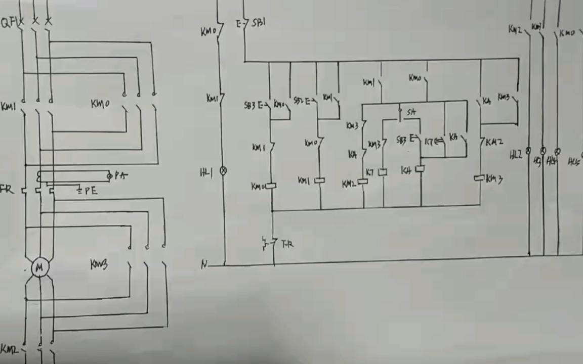 基本电路阶段性总结——星三角、正反转、自动和手动控制电路哔哩哔哩bilibili