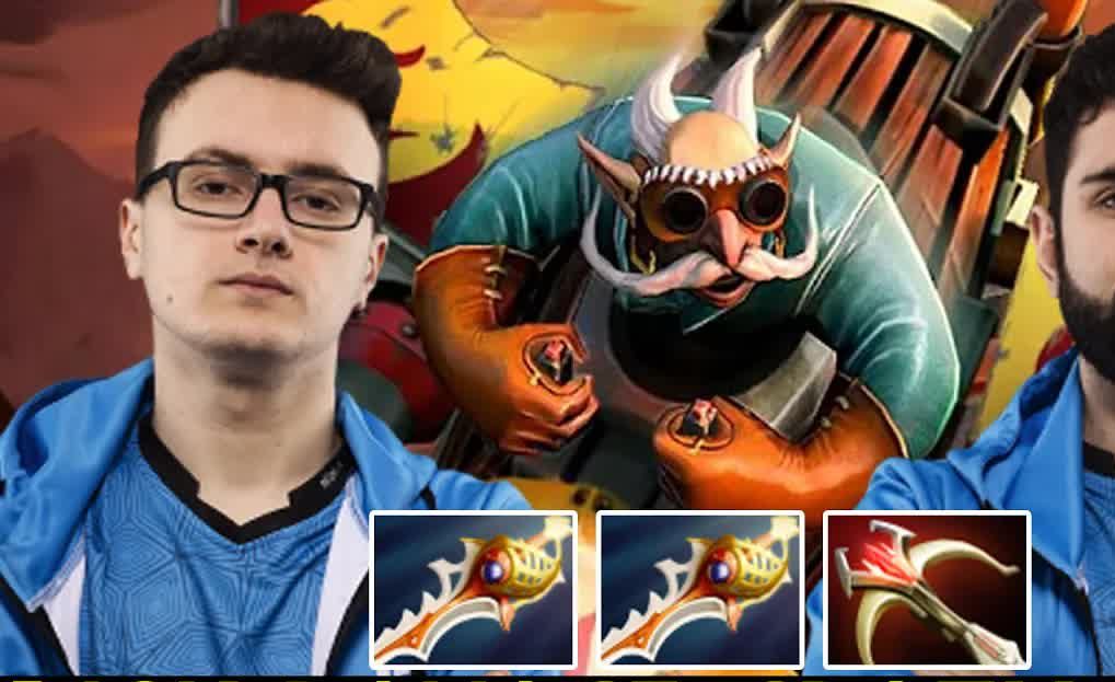 【dota2】新版本t1carry矮人直升机 奇迹哥第一视角 携手gh双圣剑大炮