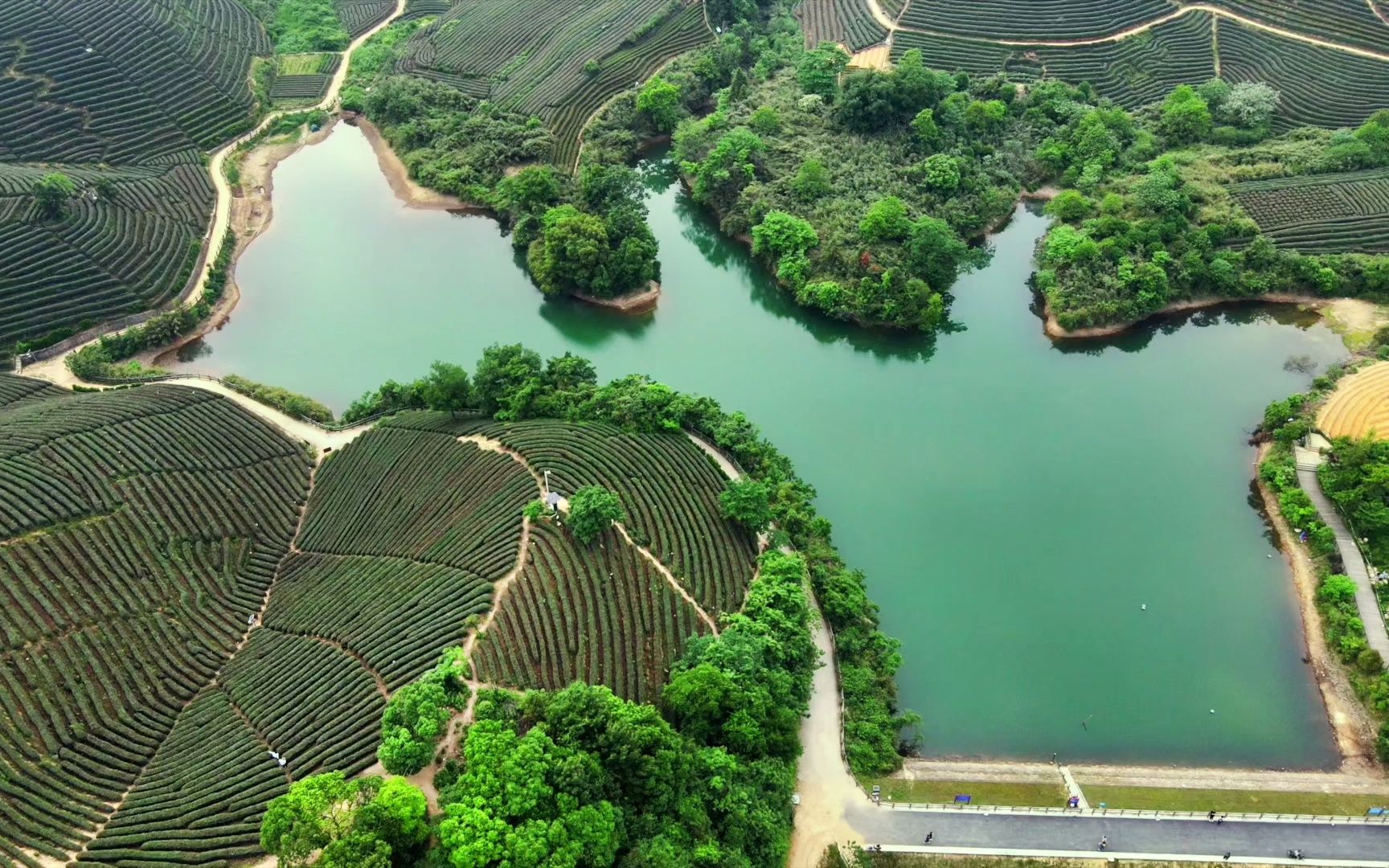 杭州光明寺水库航拍 - mavic air 2 dji_哔哩哔哩_bilibili