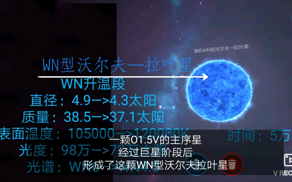 口袋宇宙〕模拟wn型沃尔夫—拉叶星(氮沃尔夫拉叶星)的生命旅途