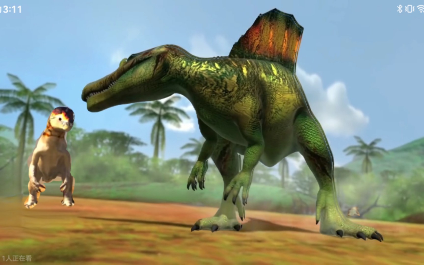 恐龙争霸2一3棘龙vs渔猎龙