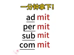 Tải video: 单词串记“mit”词根