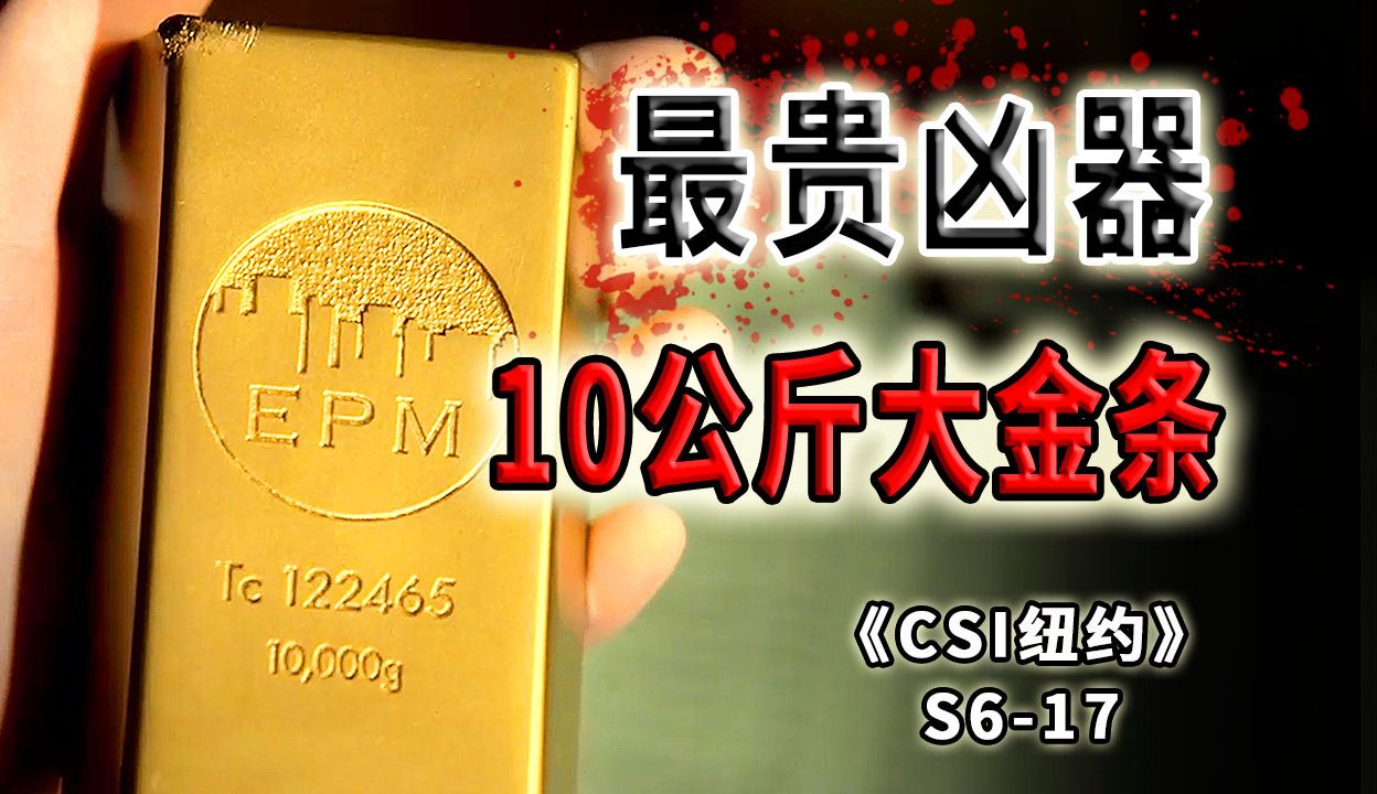 史上最昂贵凶器,10公斤重的大金条,杀你没商量!《CSI纽约》S617哔哩哔哩bilibili