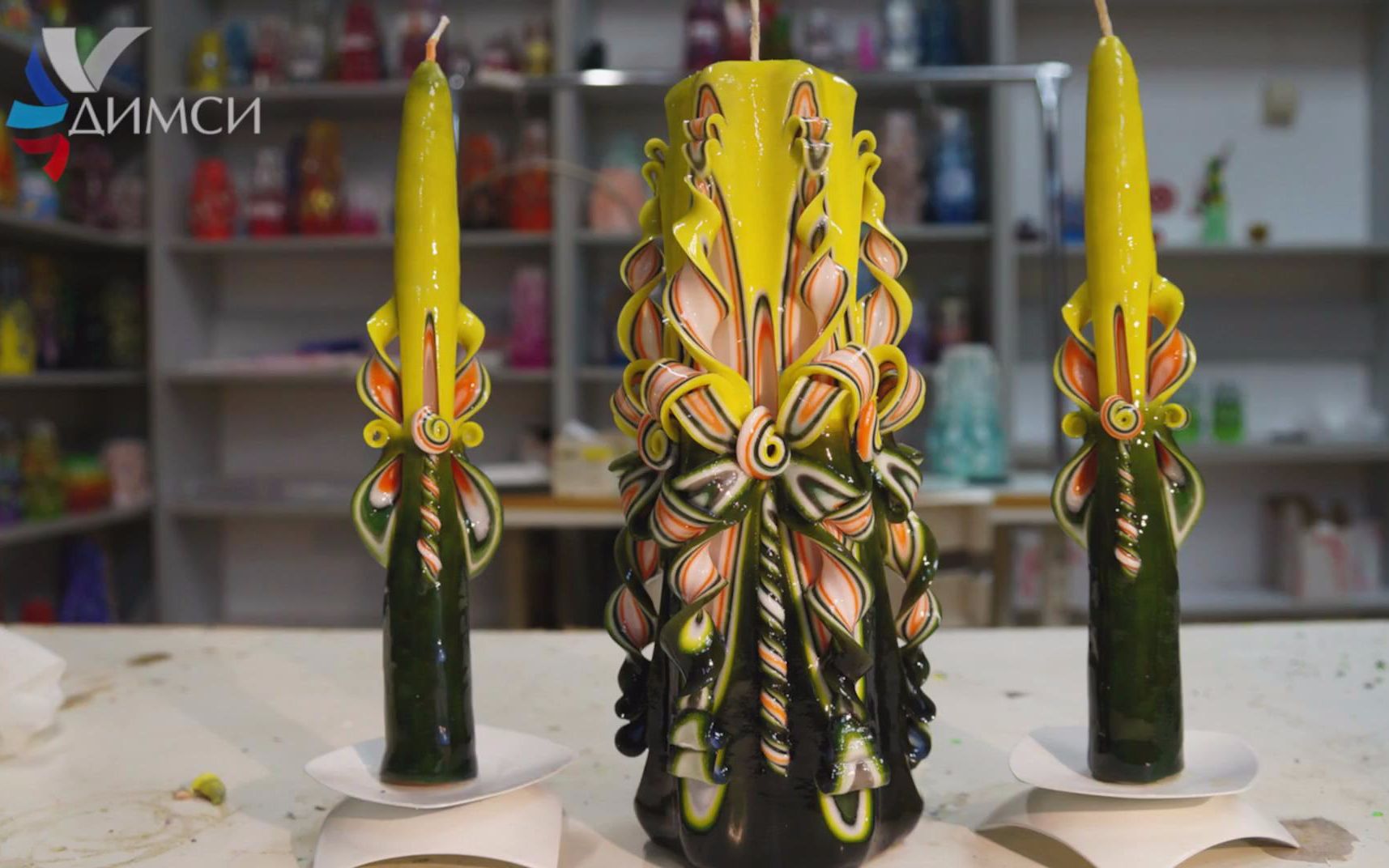 【雕刻蜡烛】sunny set of carving candles from the candle master