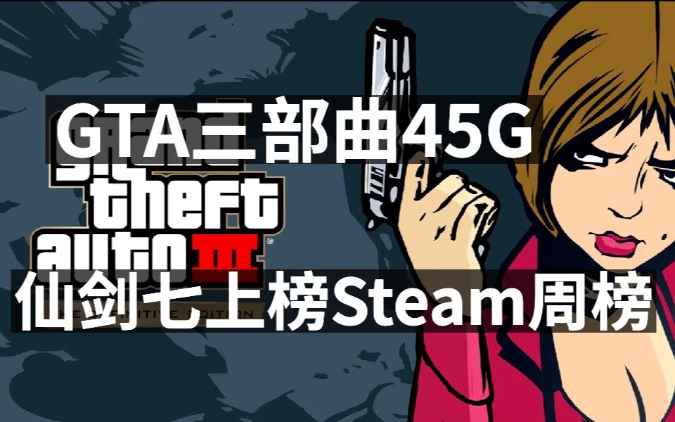 GTA三部曲45G,仙剑七上榜Steam周榜,华纳正在开发自家大乱斗游戏单机游戏热门视频