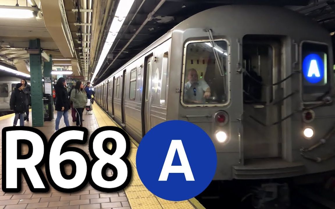 纽约地铁a线上的r68型车r68operatingonthealine