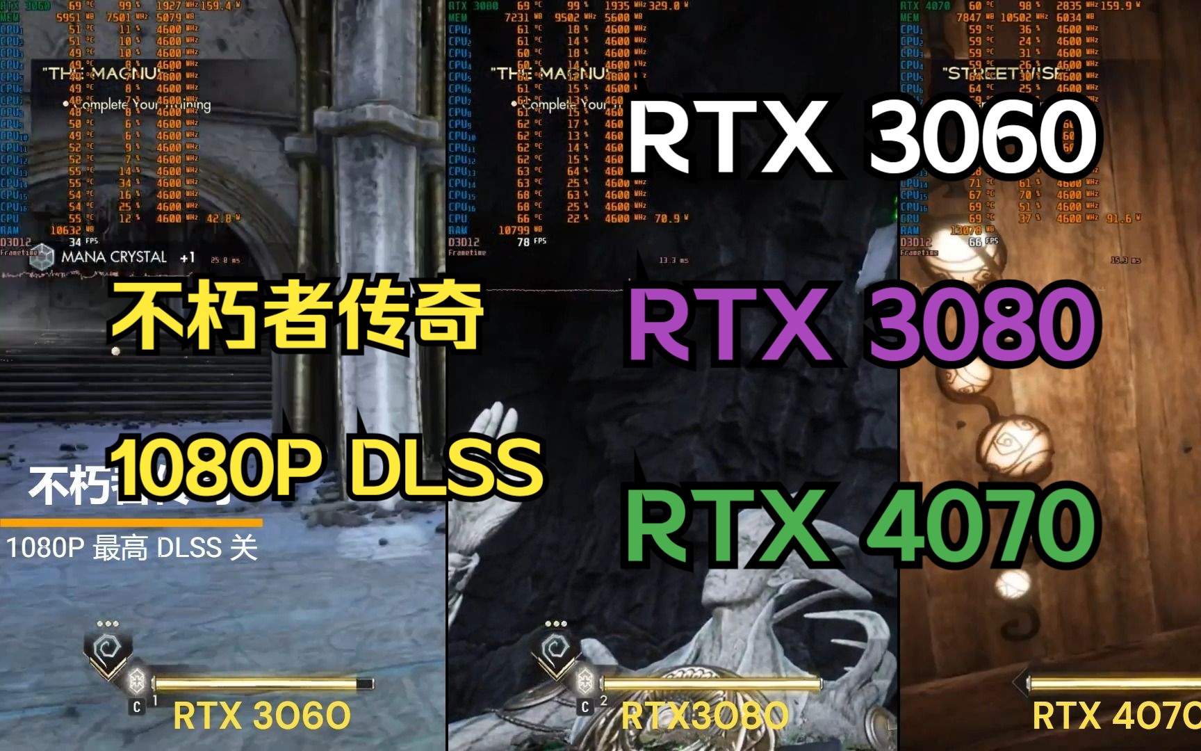 [图]不朽者传奇，RTX 3060， RTX 3080 ，RTX 4070， 不规则游戏