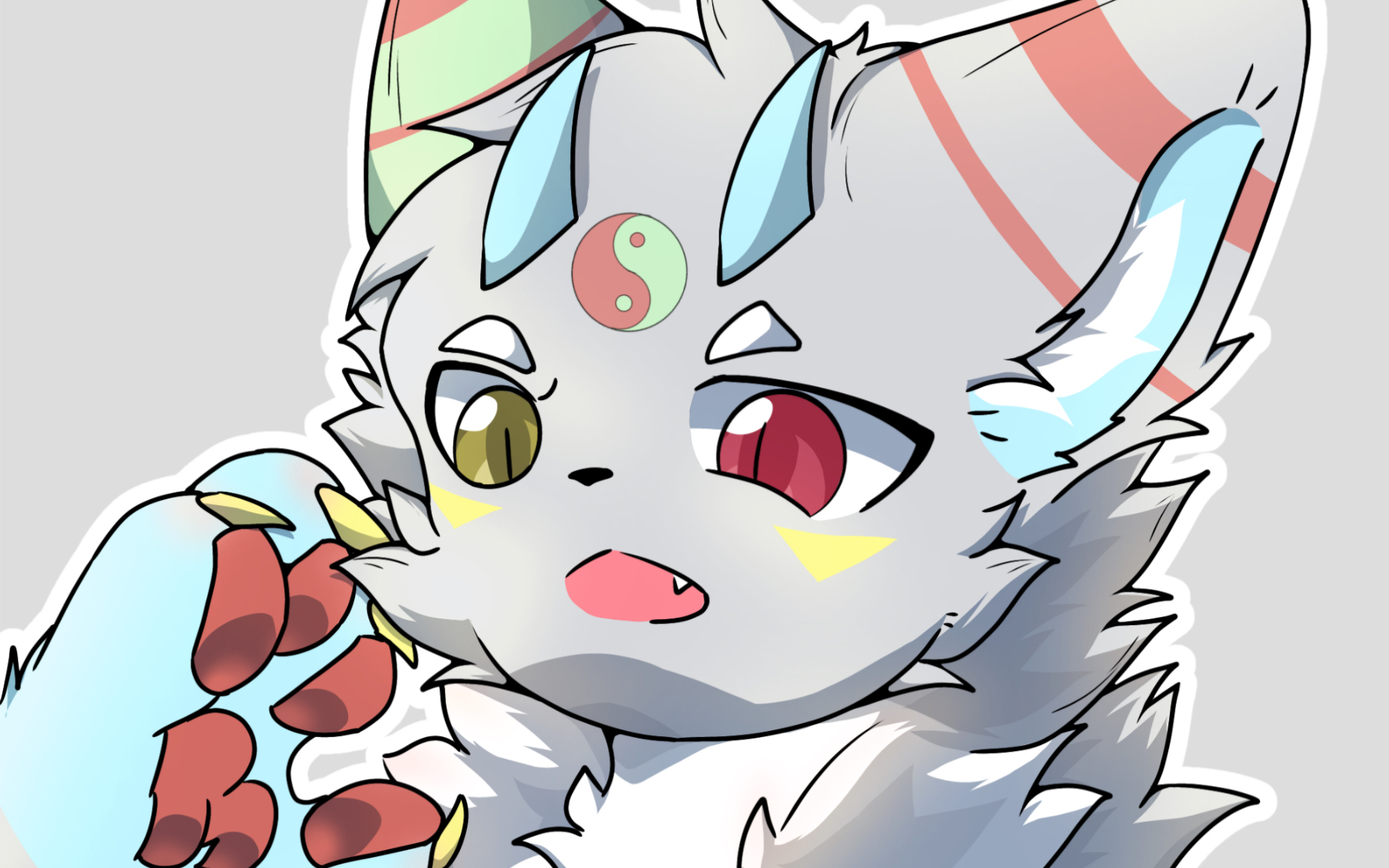 【furry/绘画过程】1r的糕糕哔哩哔哩bilibili