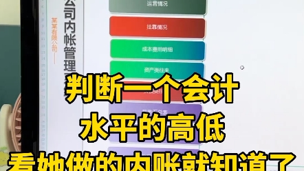 老板说:一个会计工作能力强不强,看她做的内账就知道了,最简单的内账都做不好,别的就不用看了哔哩哔哩bilibili