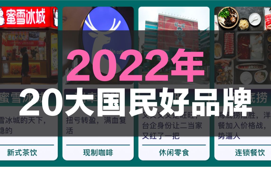 2022年20大国民好品牌,B站赢麻了哔哩哔哩bilibili