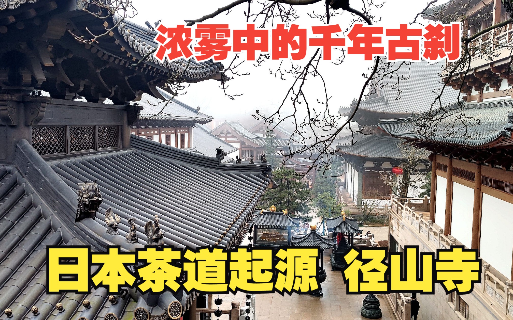 江南五大禅院之首:径山寺,始建于唐天宝年间的佛教古刹,距今有1200余年,日本茶道的起源地.4K风景视频哔哩哔哩bilibili