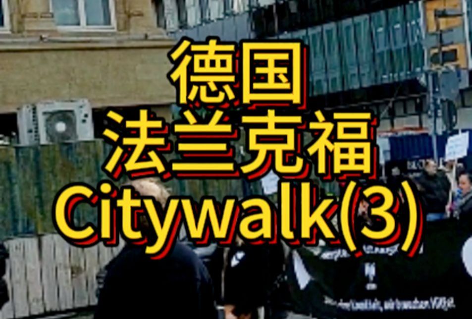 德国 法兰克福 Citywalk(3) 精品店街 中餐馆哔哩哔哩bilibili