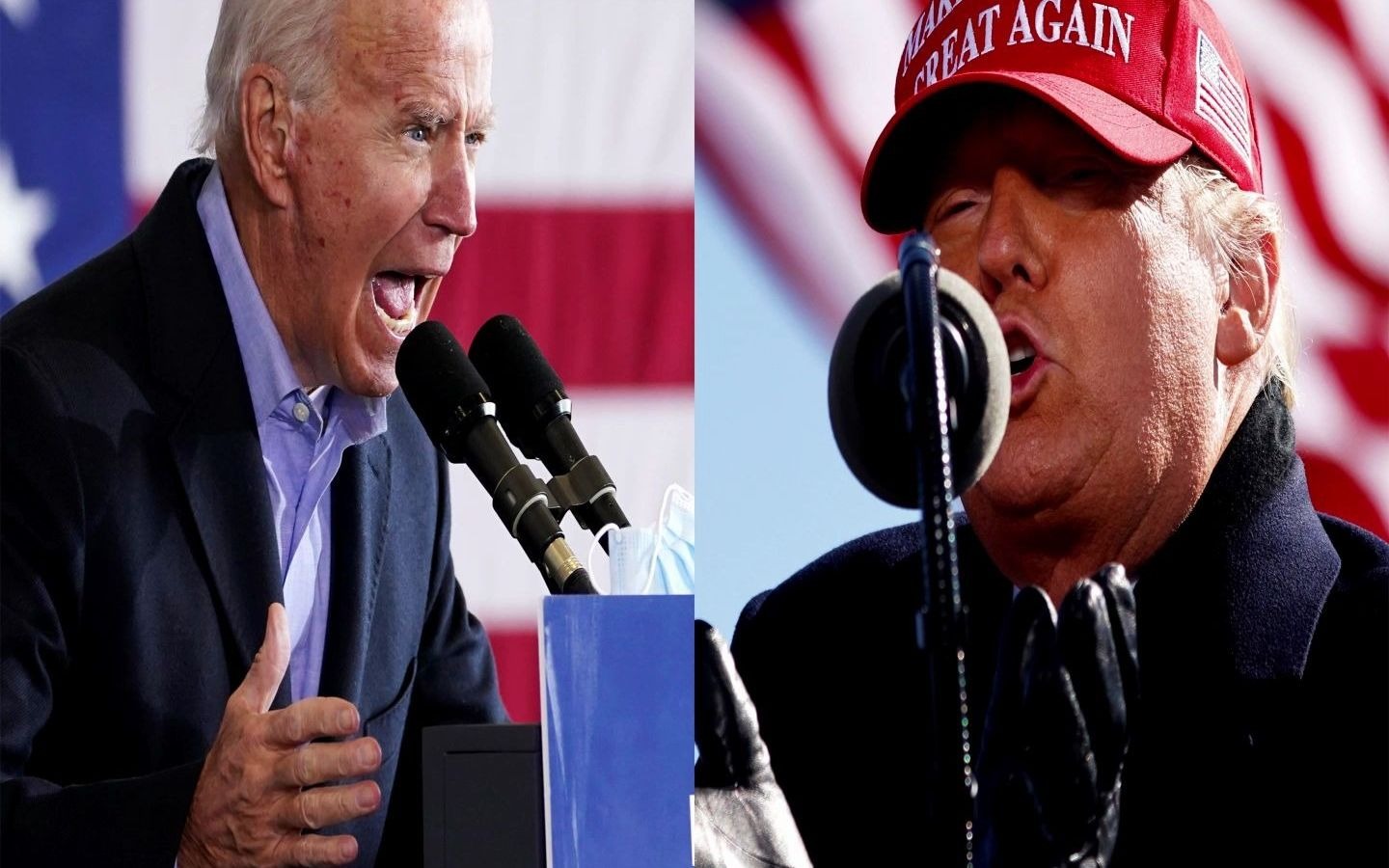 美国大选两个老头竞选总统到底谁能赢是懂王还是瞌睡虫呢