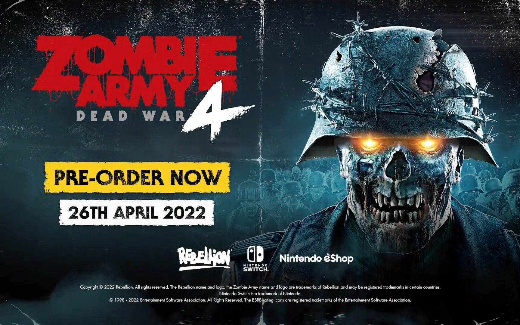 僵尸部队4-死亡战争官方预告片(任天堂switch)