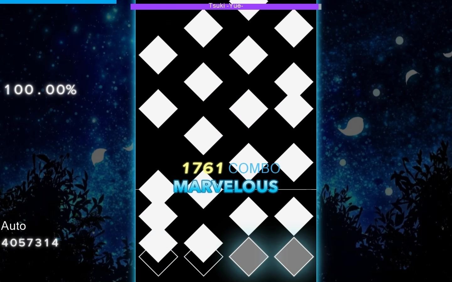 【malody自制谱】月-yue lv.21 谱面演示