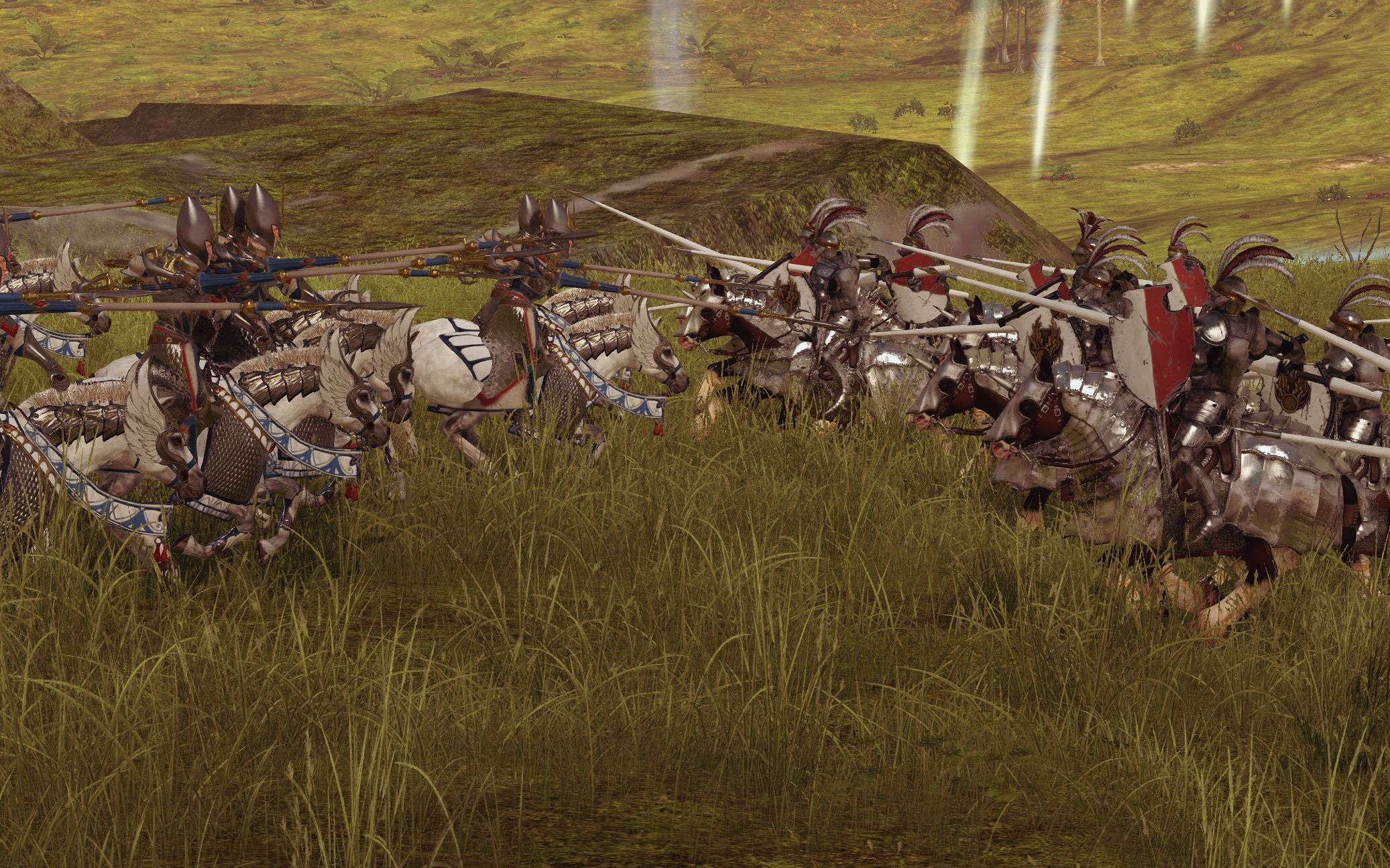 战锤2全面战争天梯公民骑兵之间的巅峰对决高精银盔vs帝国骑士