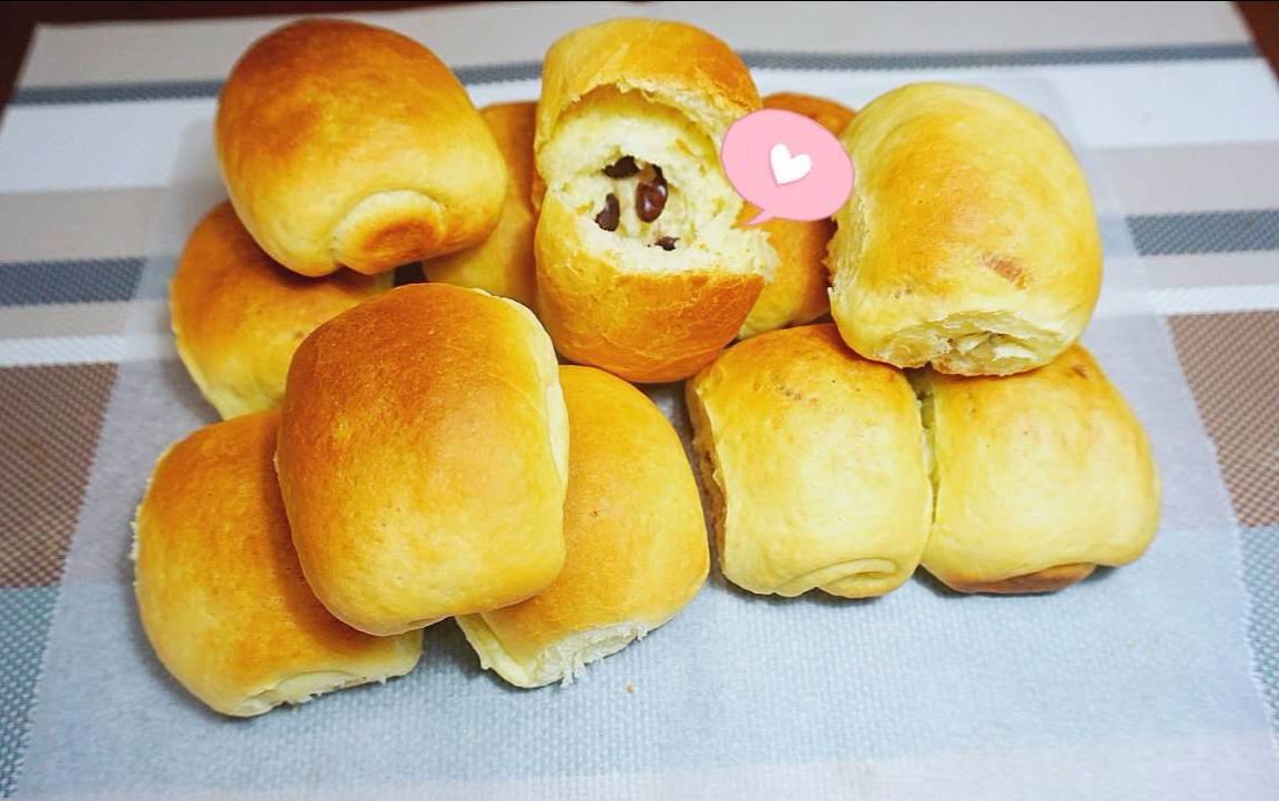 奶酪红豆包【炒鸡美味】【这能拉丝的奶酪我已经不能说话了】