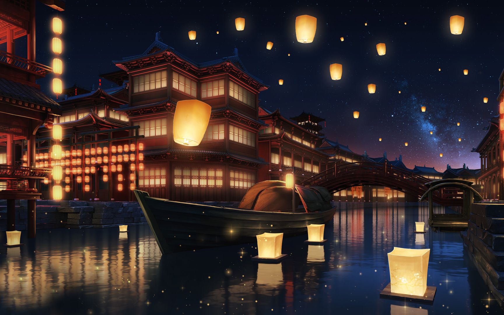 maya场景建模——次时代游戏大场景模型制作【夜色街道】