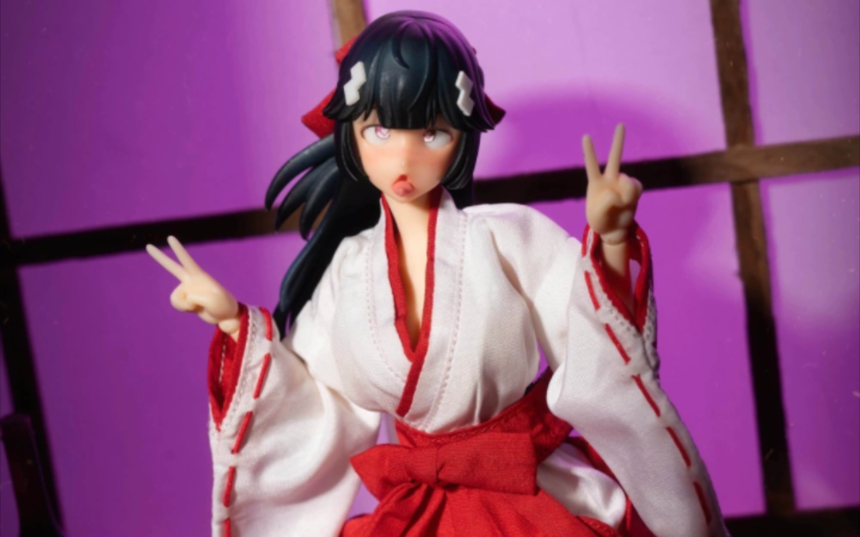 【新品预定】hasuki 退魔巫女 椿 1/12布衣可动