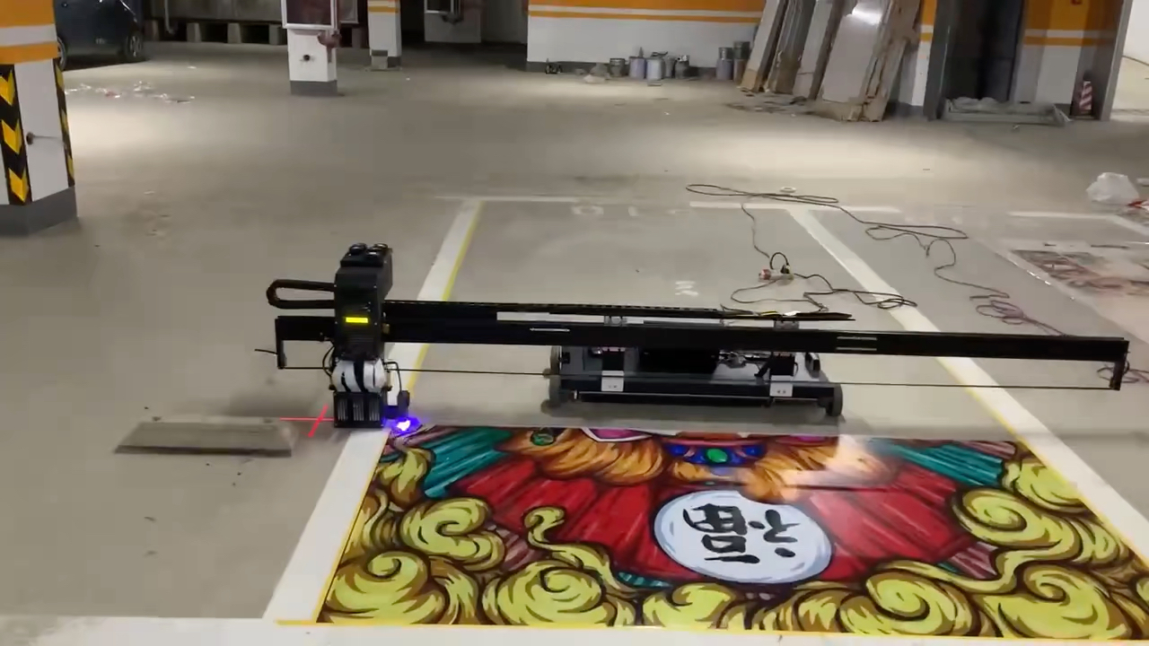 车位涂鸦打印彩绘机