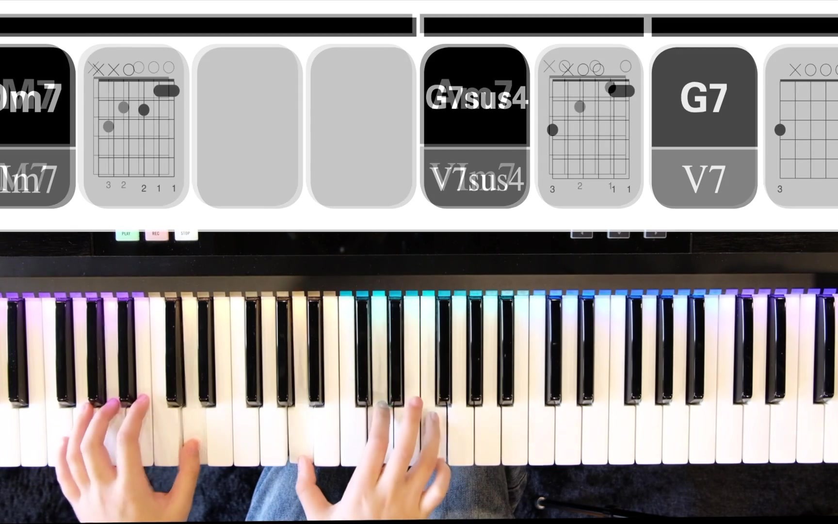 60.万能写歌和弦进行套路-第60例/属七 sus4 和弦/那英《长镜头》a 段