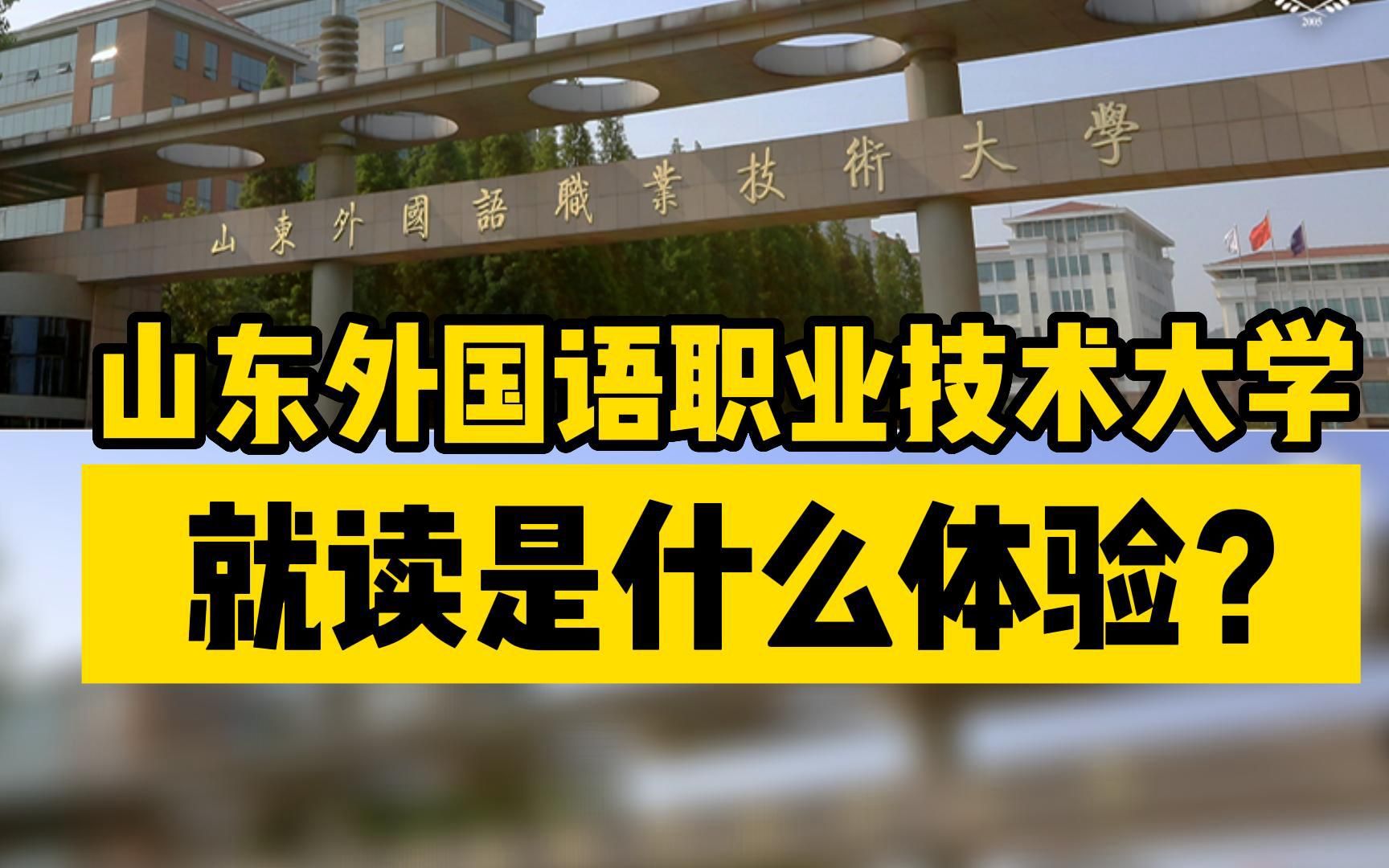 在山东外国语职业技术大学,一天是怎么度过的?宿舍有豪华两人间?就读是什么体验?哔哩哔哩bilibili