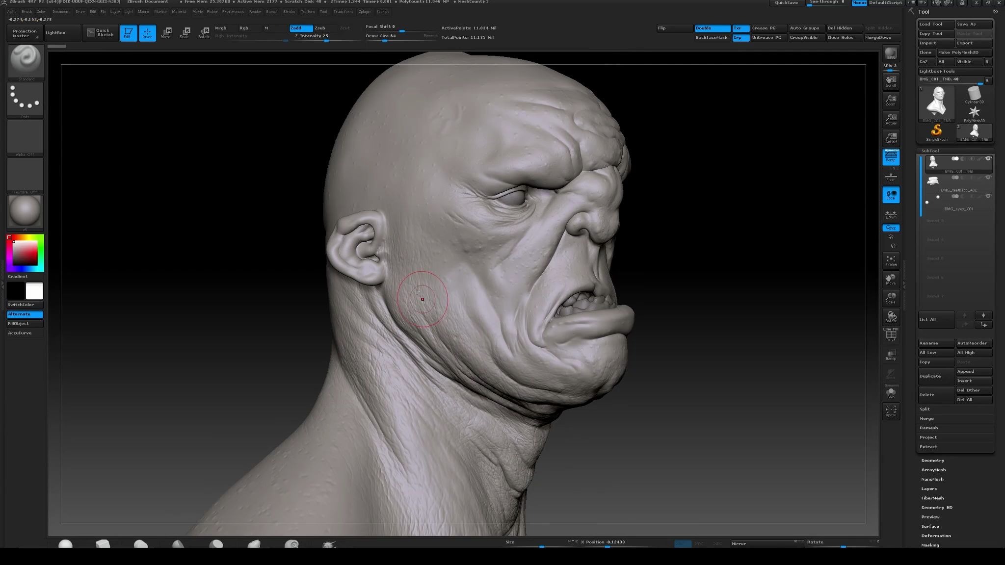 ZBrush 人物皮肤制作哔哩哔哩bilibili