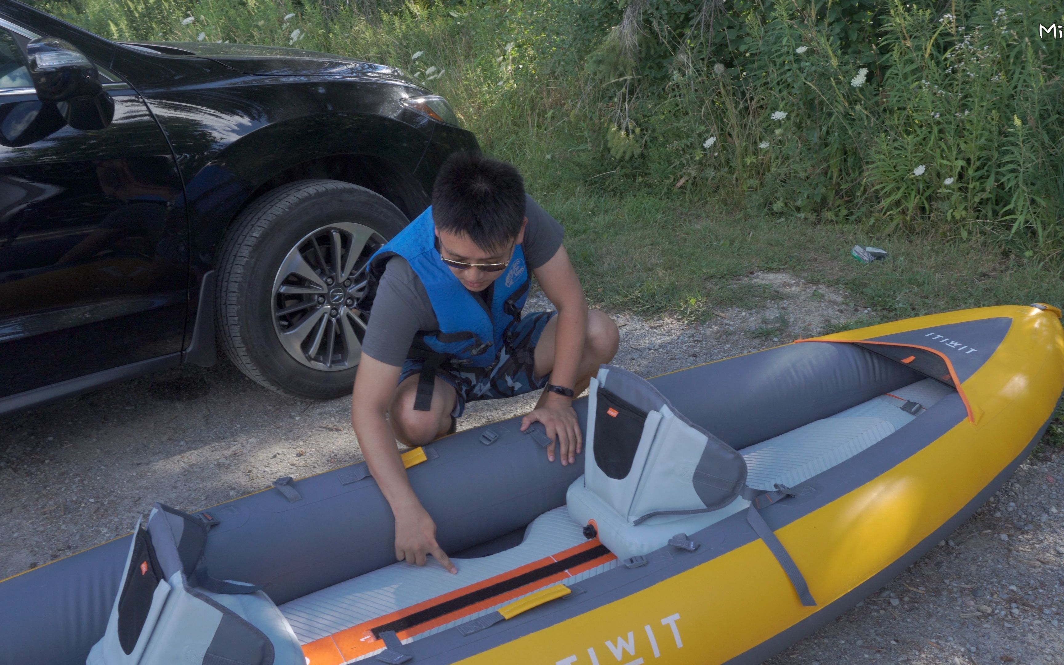 106|开箱迪卡侬充气船 itiwit 2 person inflatable kayak 100+哔哩哔哩bilibili