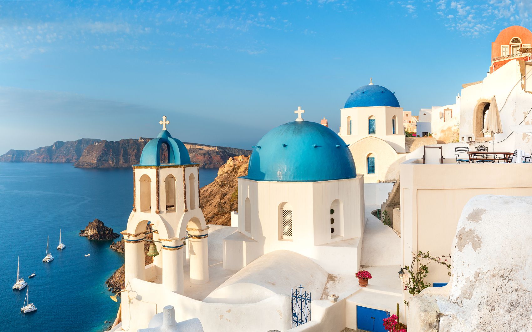 [图]圣托里尼·Santorini｜因为悬崖上的蓝与白，因为爱情海有爱情