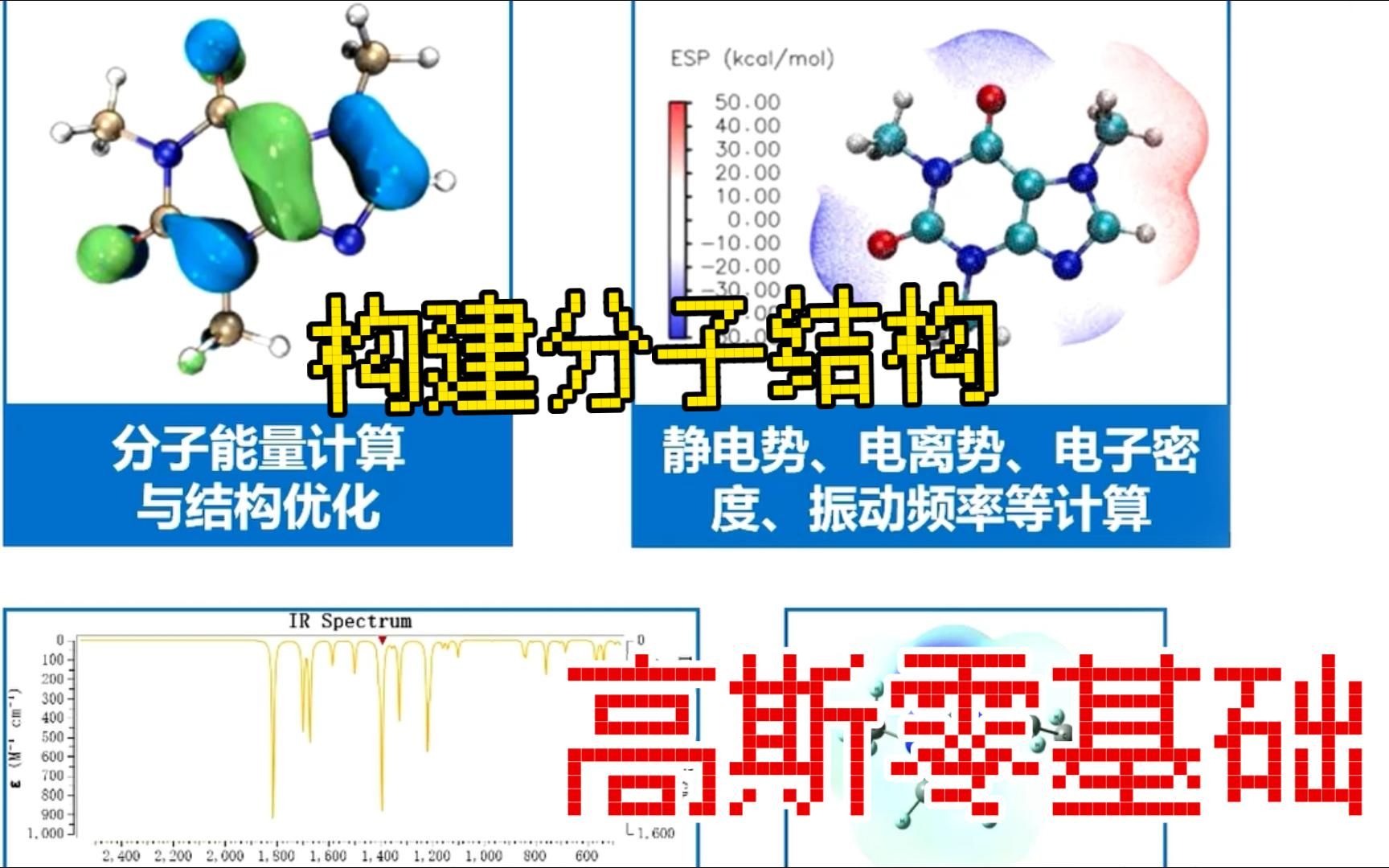 【高斯】基础教程构建分子结构Gaussian&Gaussian View软件学习 | 高斯软件学习 理论计算入门 量子化学计算 | 华算科技哔哩哔哩bilibili