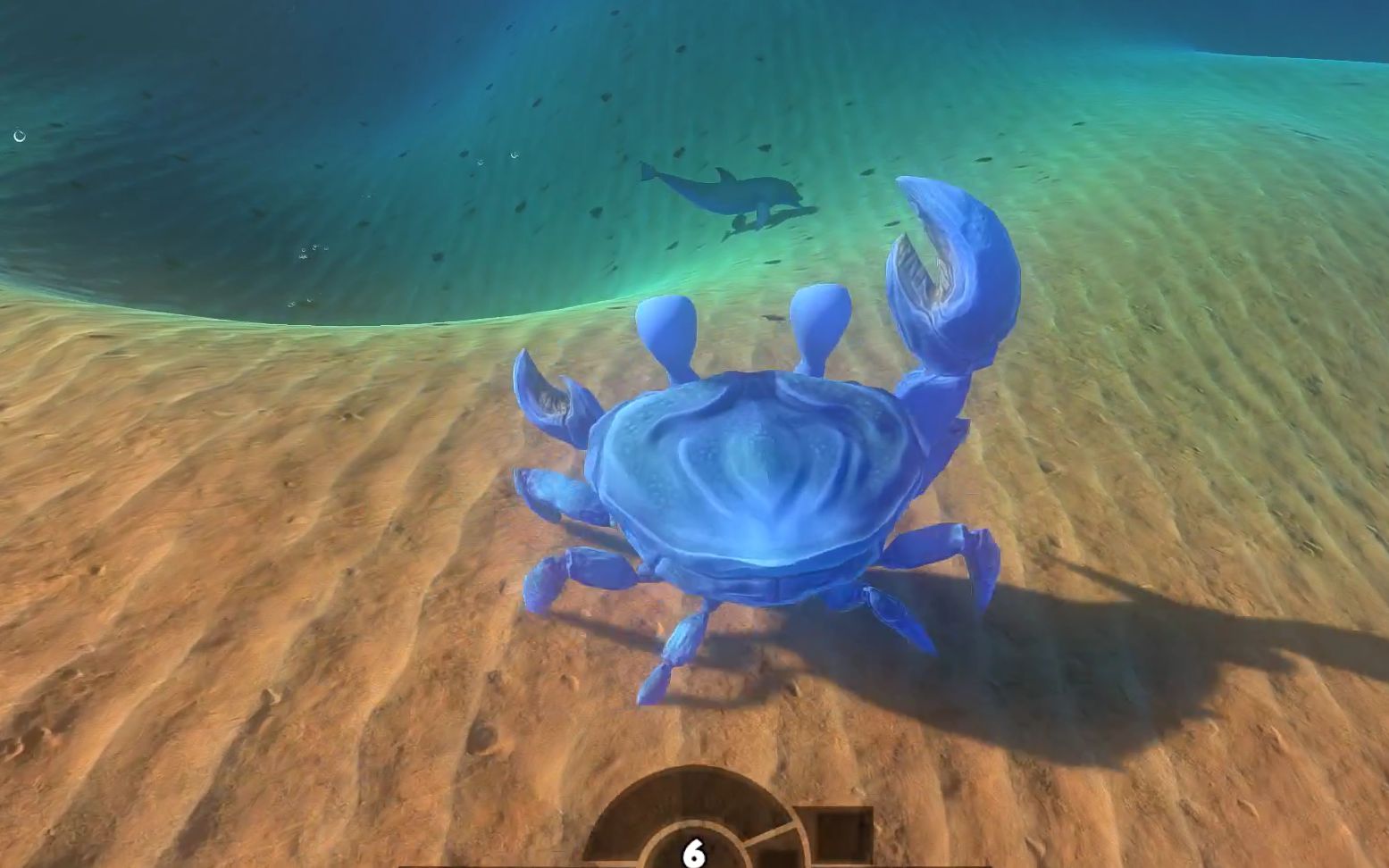 【海底大猎杀】三十级的小螃蟹 被这条鱼给吞了 太气人了