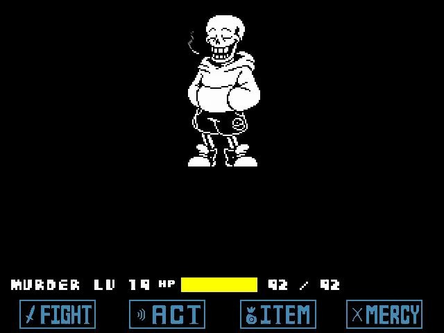 超难的反转papyrus战斗通关! (有二阶段)