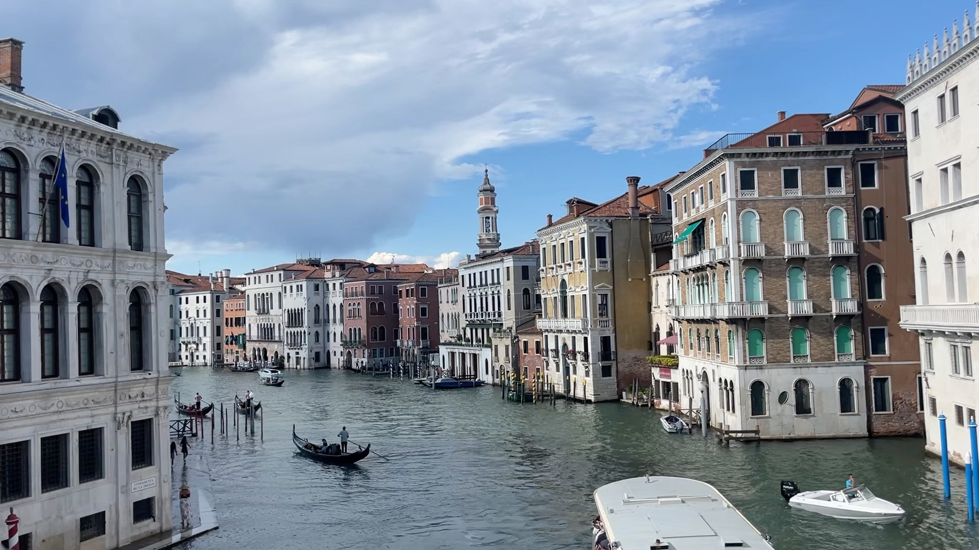 在威尼斯的黄金大运河