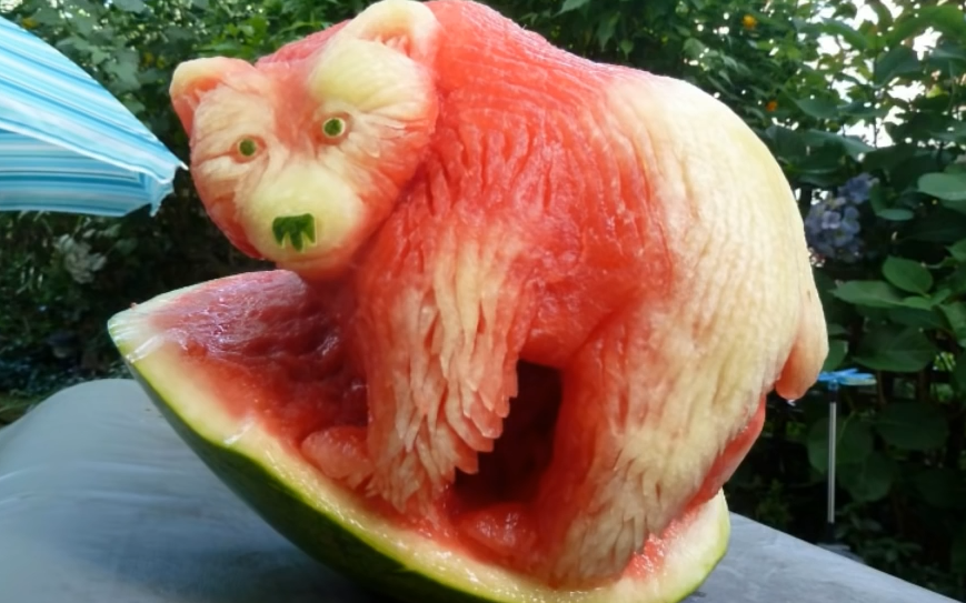 【yuri搬运】西瓜雕刻:建国以后西瓜不能成精!